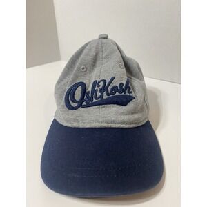 Oshkosh B'Gosh Gray and Blue Logo Hat Size 4-7 Adjustable